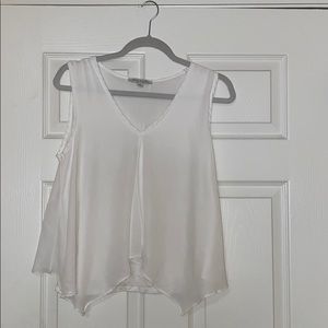 White Sleeveless Blouse